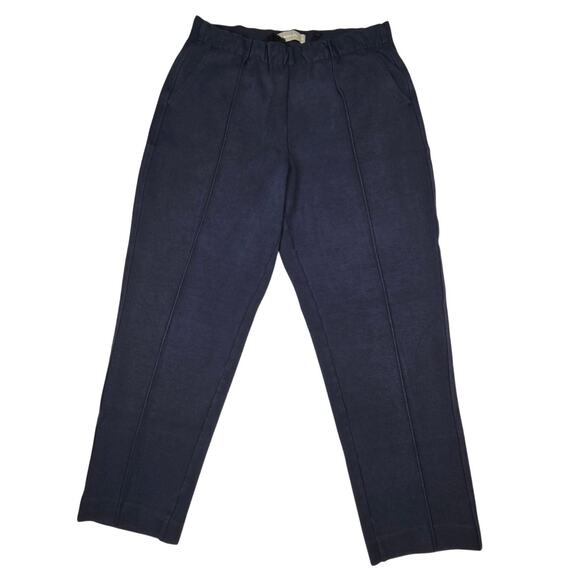 Everlane The Dream Pant M (28x24.5) Blue High Rise Front Seam Sweatpants Stretch - Picture 1 of 10